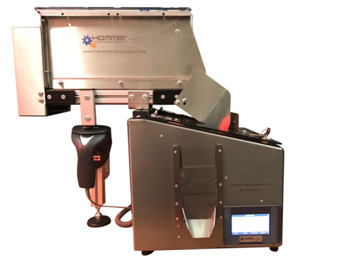 Schrauben- und Kleinteileportionierer mit Bandbunker