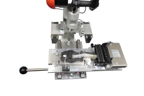 Montage- und Prüfvorrichtung für Elektronikbauteil